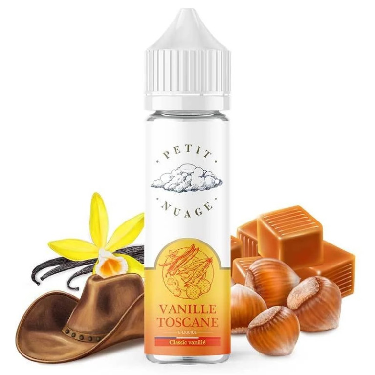 Vanille Toscane- Petit nuage 60ml - 0mg ot.
