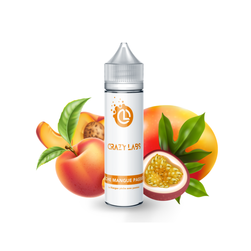 Pèche Mangue Passion - Crazy Labs - 50ml 0mg