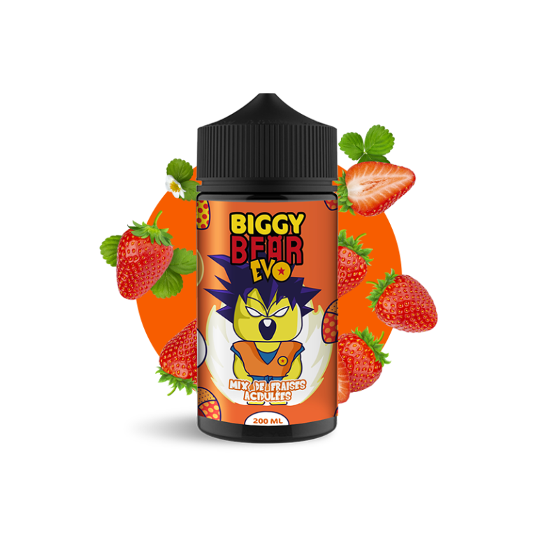 Mix de Fraises Acidulées 200ml - Biggy Bear EVO ot.