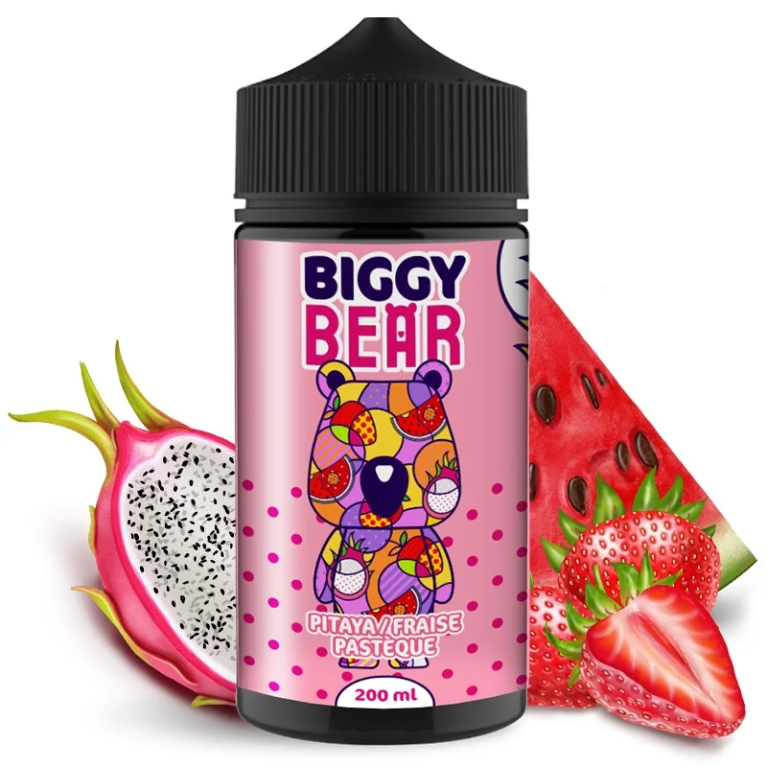 Pitaya Fraise Pastèque 200ml - Biggy Bear ot.