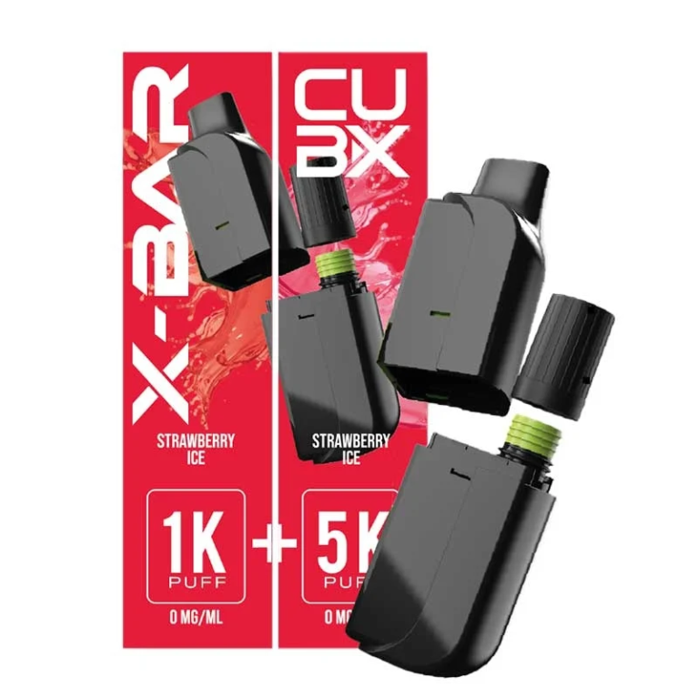 Cartouche pré-remplie CUBX Go X-Bar Strawberry lce