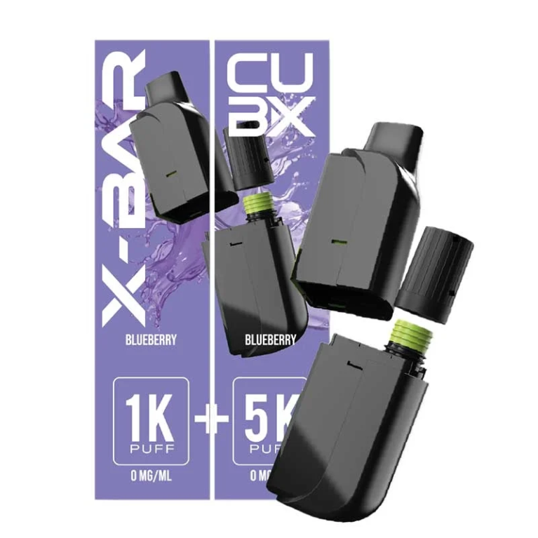 Cartouche pré-remplie CUBX Go X-Bar Blueberry