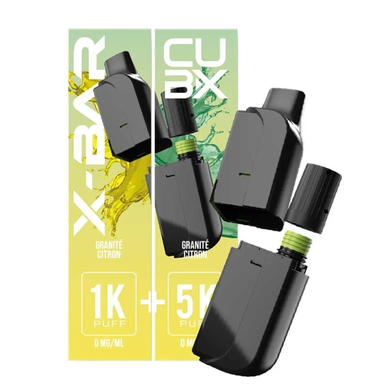 Cartouche pré-remplie CUBX Go X-Bar Granité Citron
